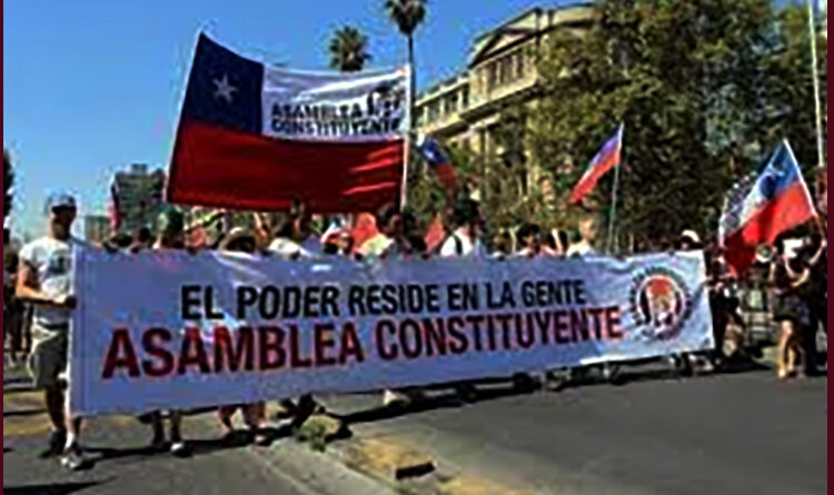 Vandalismo y protesta en Chile