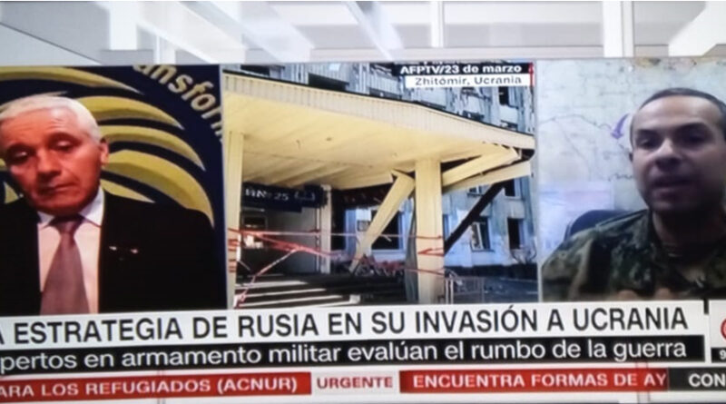 Coronel Luis Villamarín analiza en Conecta2 de CNN en español, situación de Rusia un mes después de invadir a Ucrania