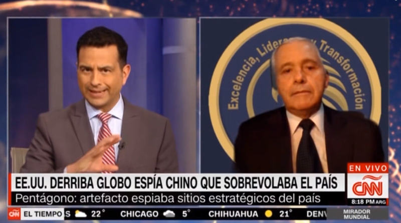 Coronel Luis Alberto Villamarín autor de 40 libros de geopolítica y estrategia, es analista permanente de CNN